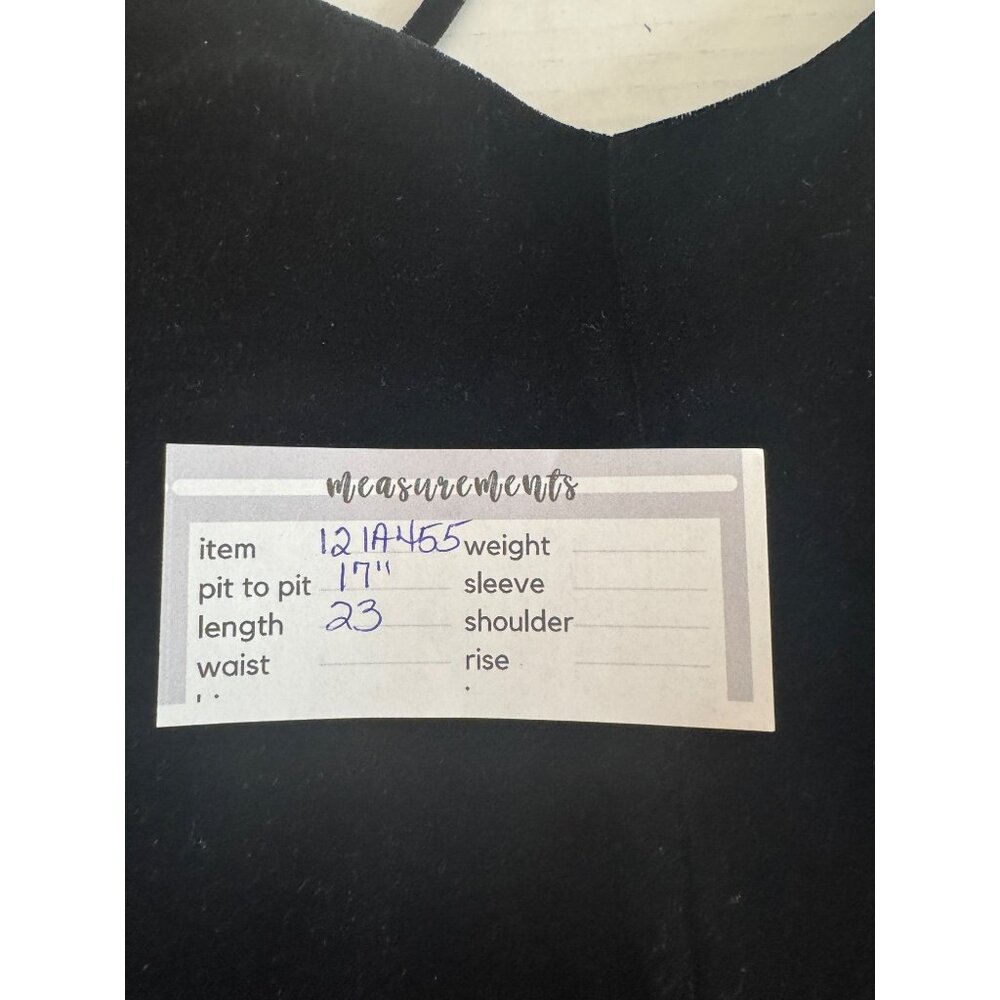 Zara Size S Black Velvet Strappy Back Sleeveless Polyester Top - Picture 12 of 13